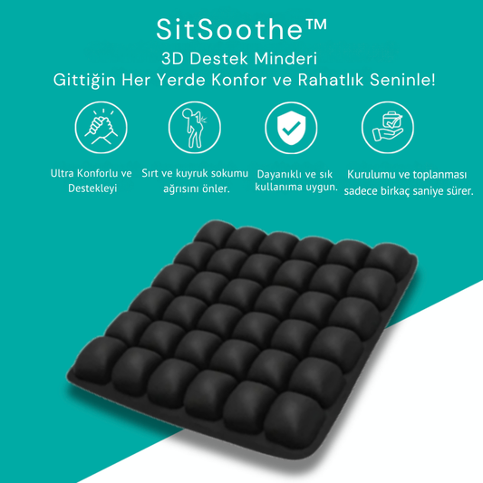 SitSoothe™ 3D Ergonomik Oturma Minderi